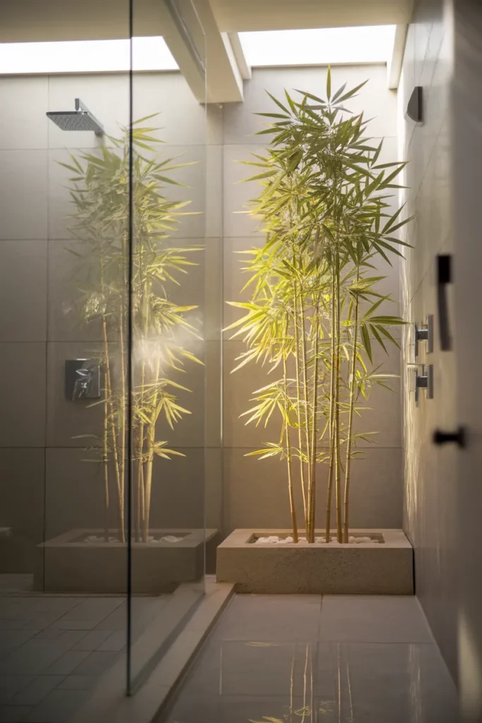 Bamboo Shower Corner