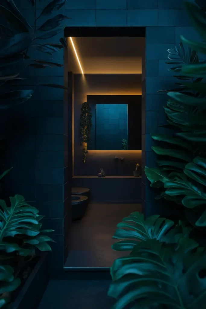 Bathroom Green Glow