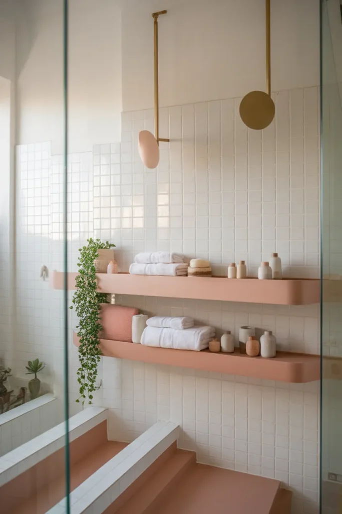 Blush Floating Shelves