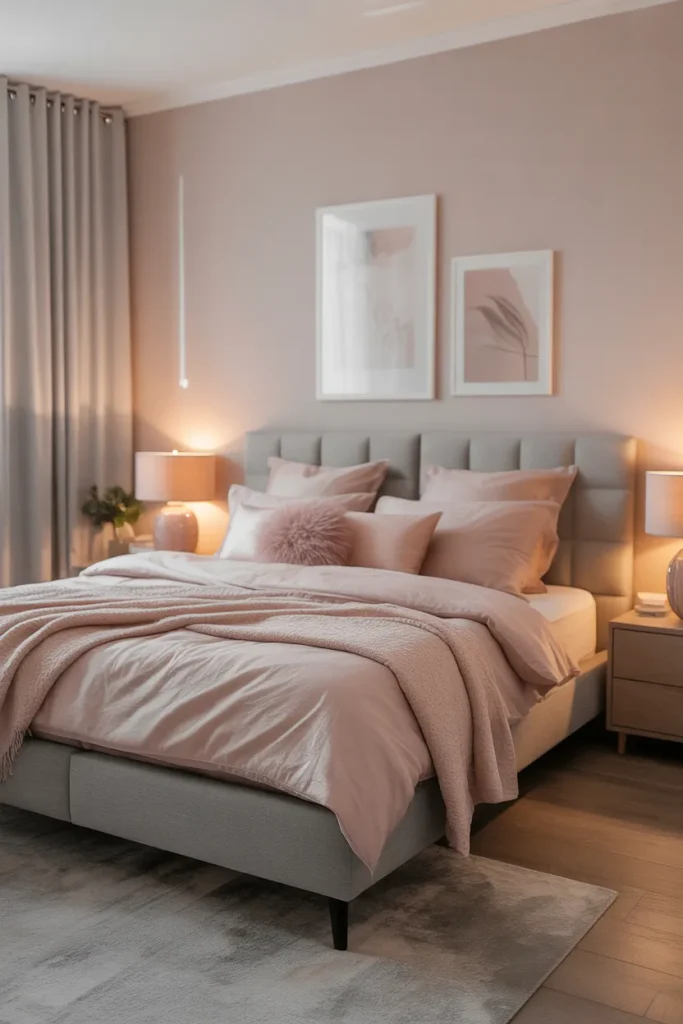 Blush Grey Soft Look