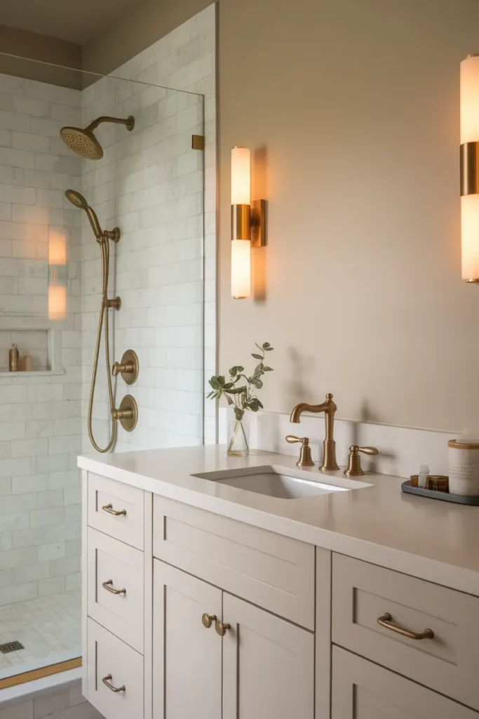 Brushed Brass Fixtures