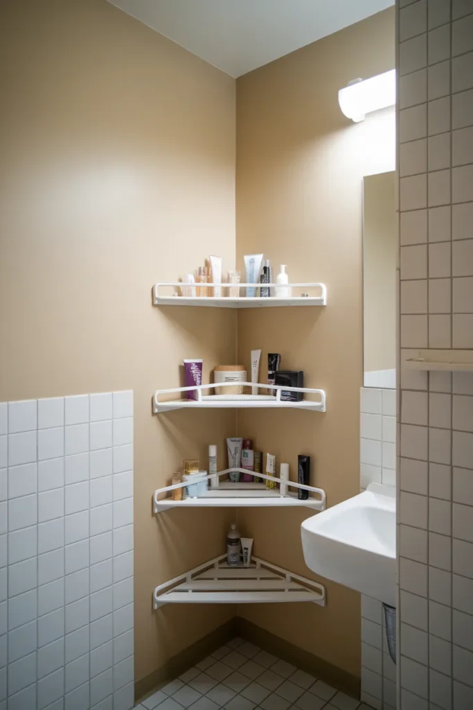  Compact Corner Shelf