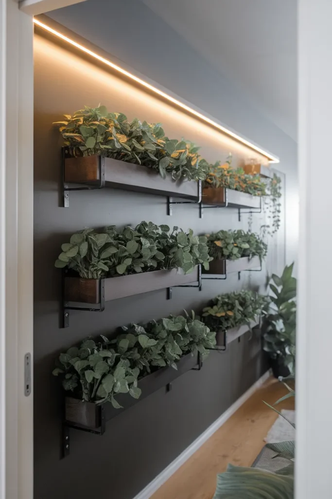 Compact Plant Shelf Wall