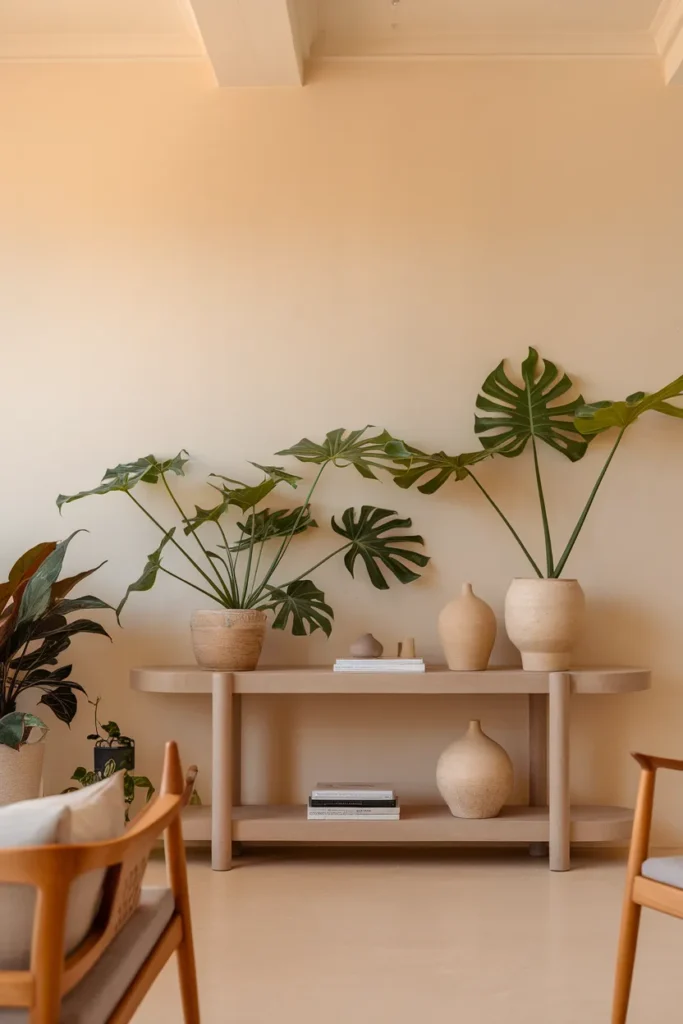 Console Table Plants