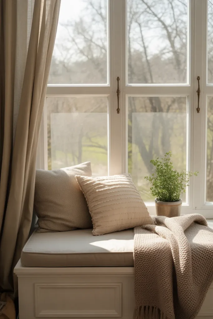 Cozy Reading Nook by the Window