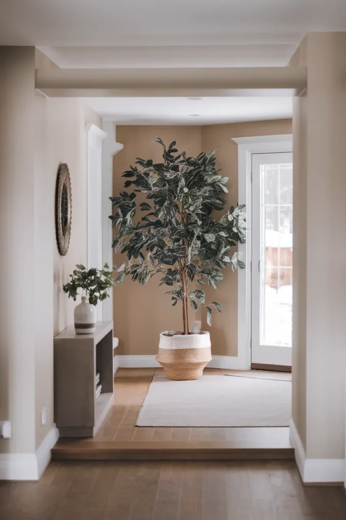 Entryway Plant Welcome