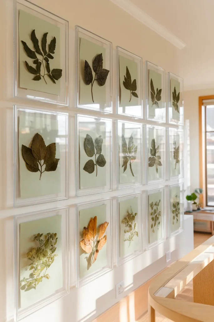 Glass Frame Herb Art