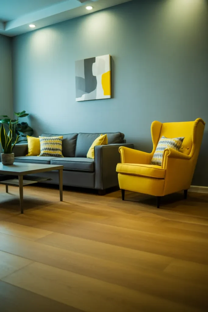 Grey and Yellow Blend