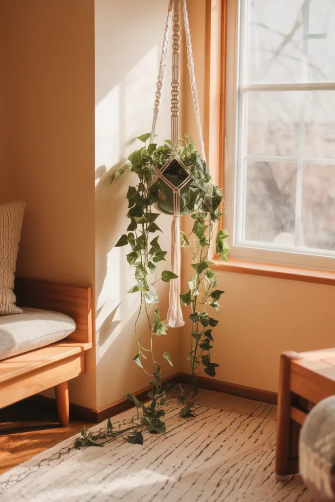 Hanging Macramé Corner