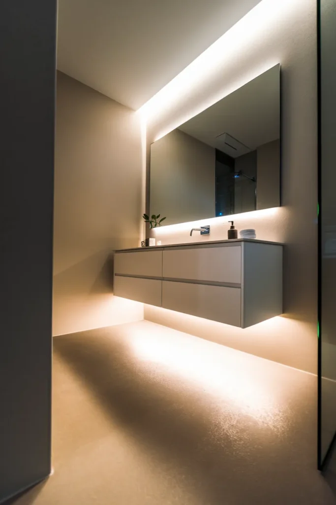 LED Strip Under Vanity