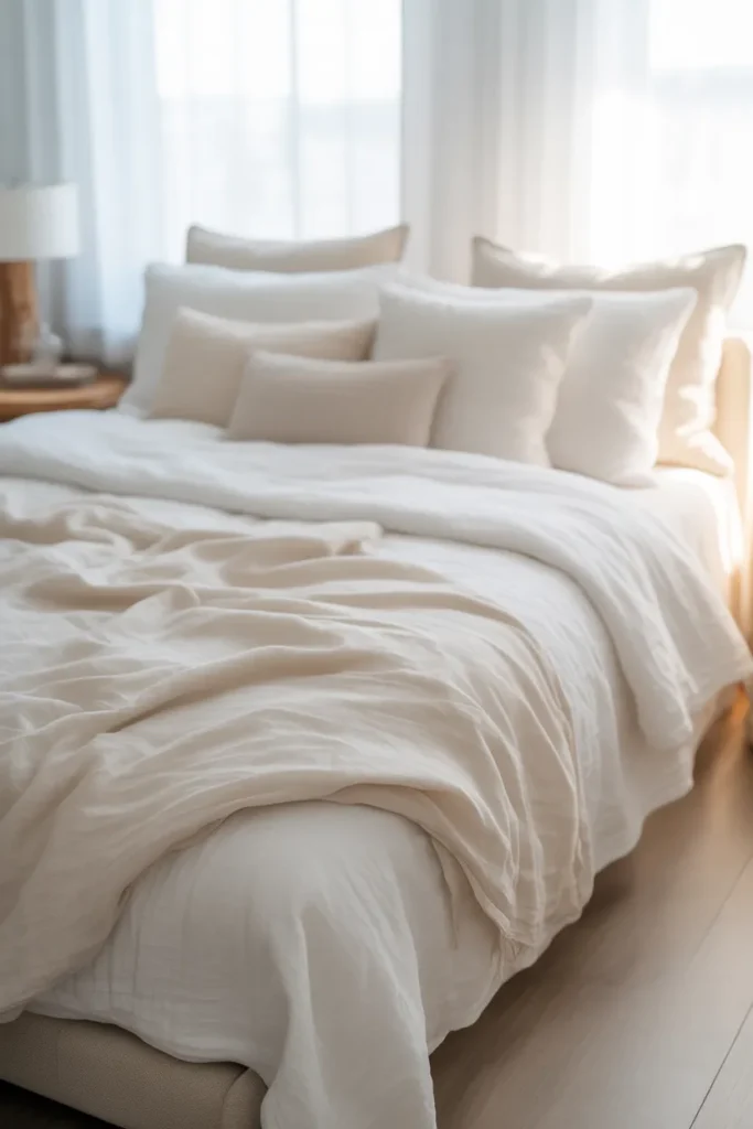 Layered White Bedding