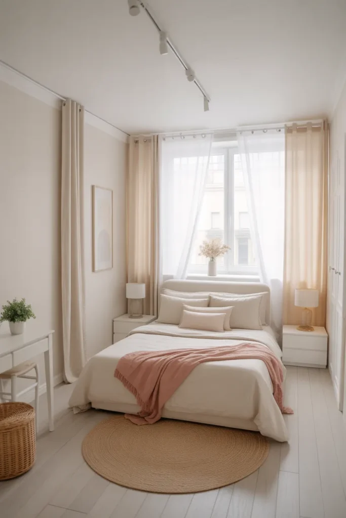 Light Color Palette for Small Bedroom