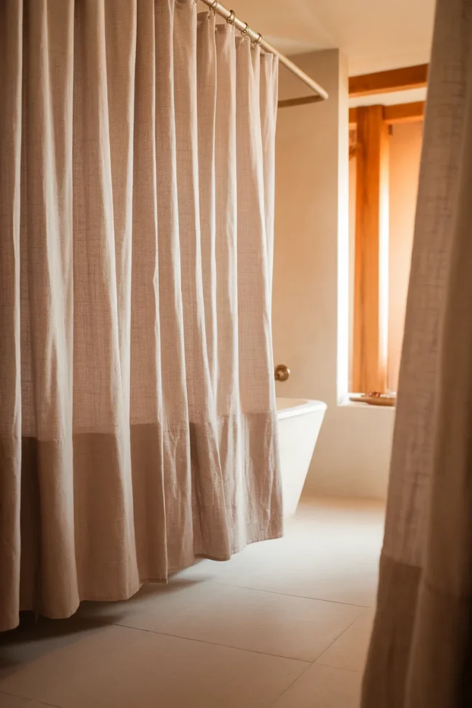 Linen Shower Curtain