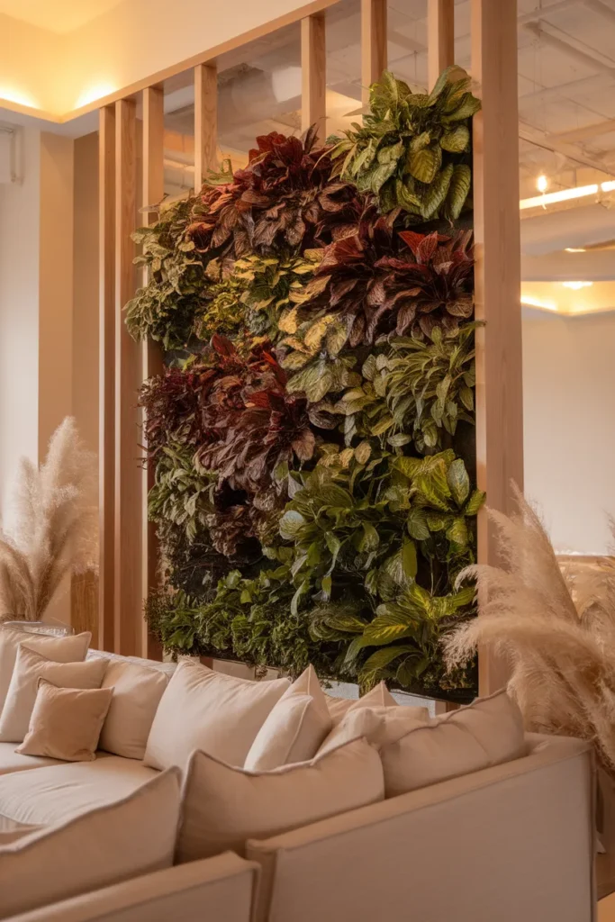 Living Room Plant Wall