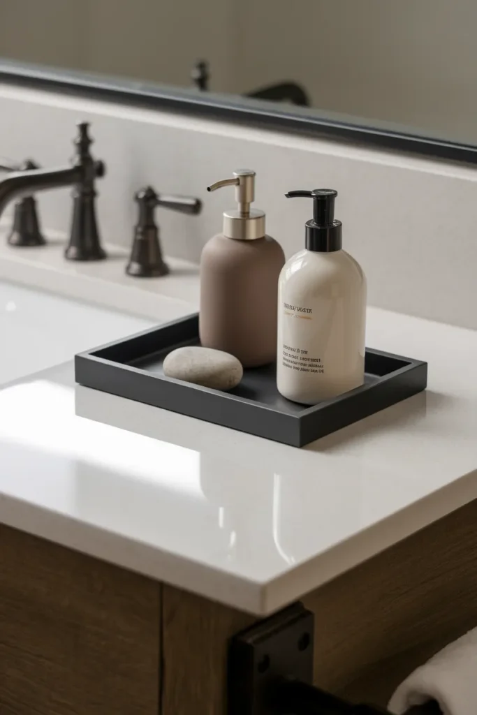 Matte Black Tray Set