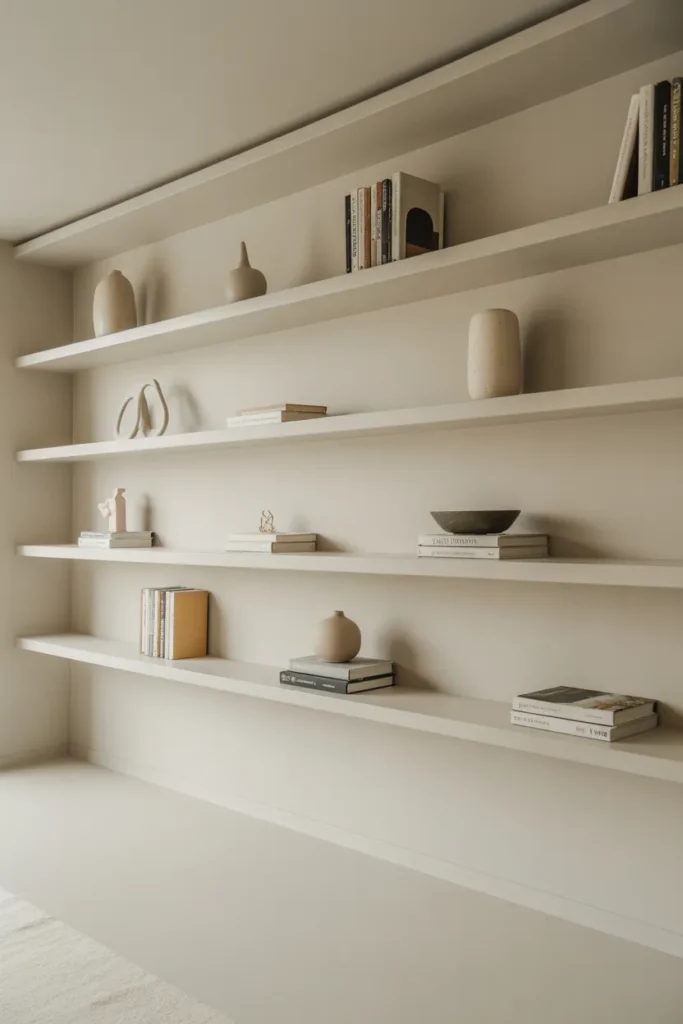 Minimal White Shelving