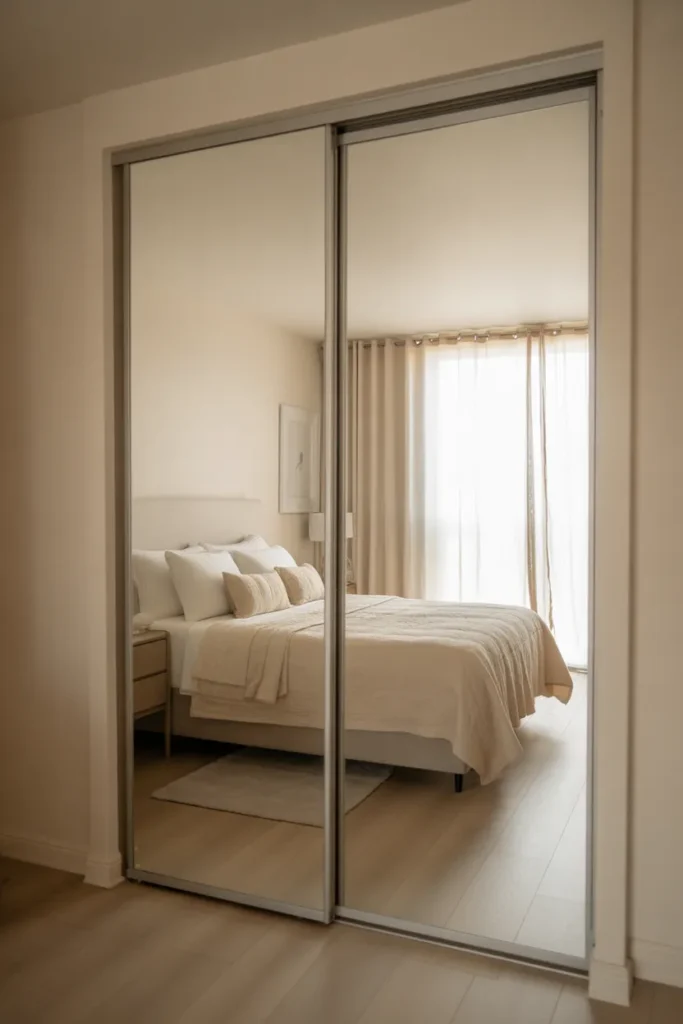Mirrored Closet Doors