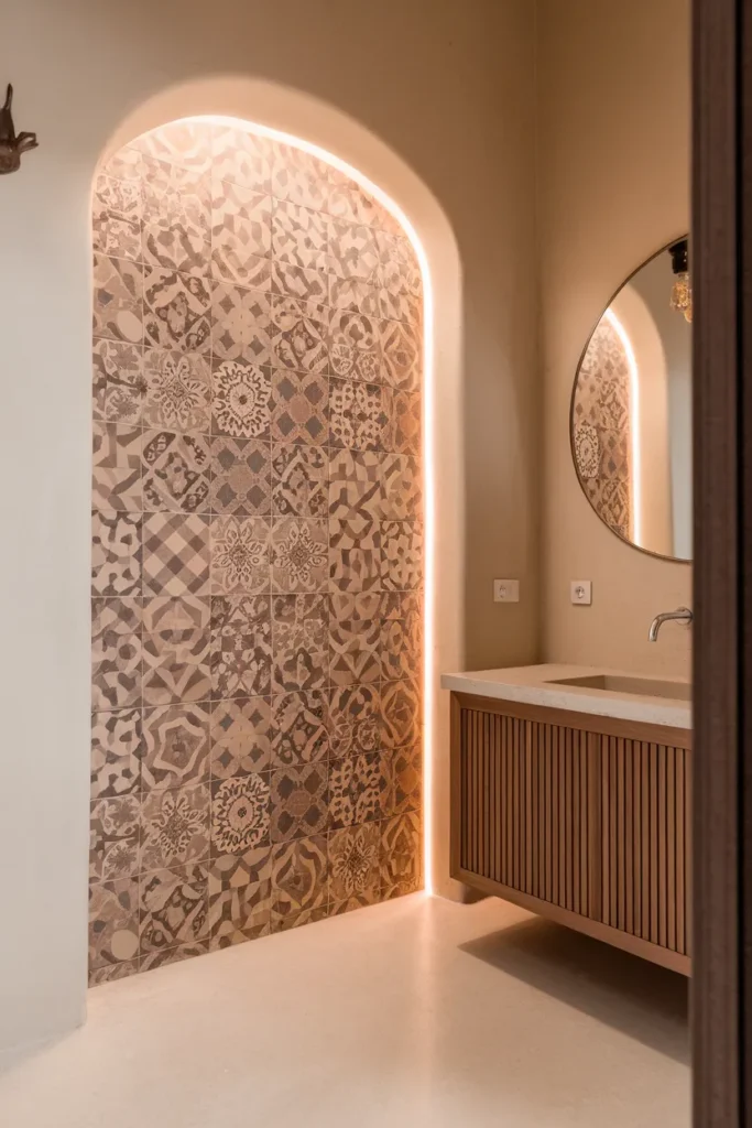 Patterned Tile Accent