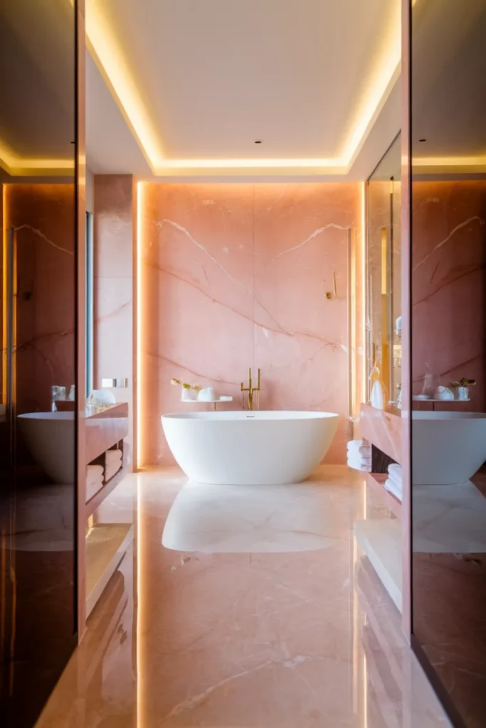 Pink Marble Walls