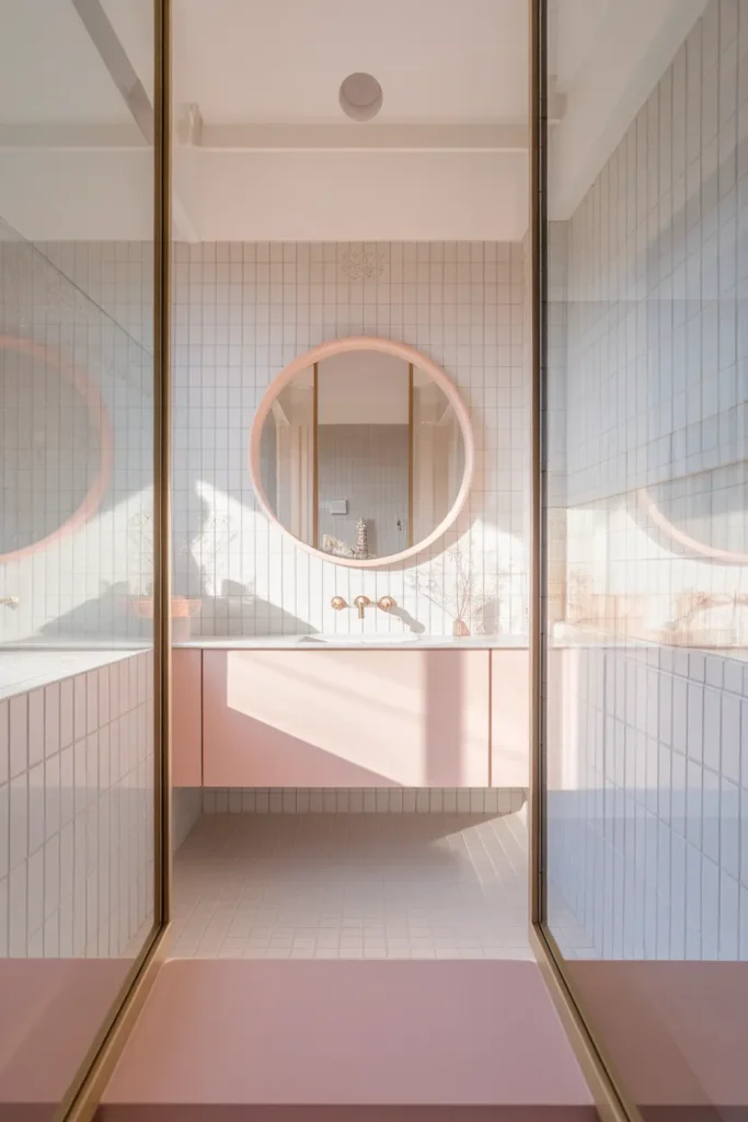 Pink Mirror Frames