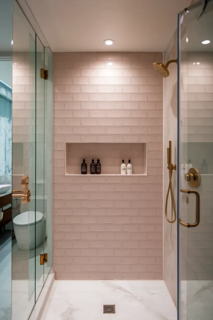 Pink Shower Niche