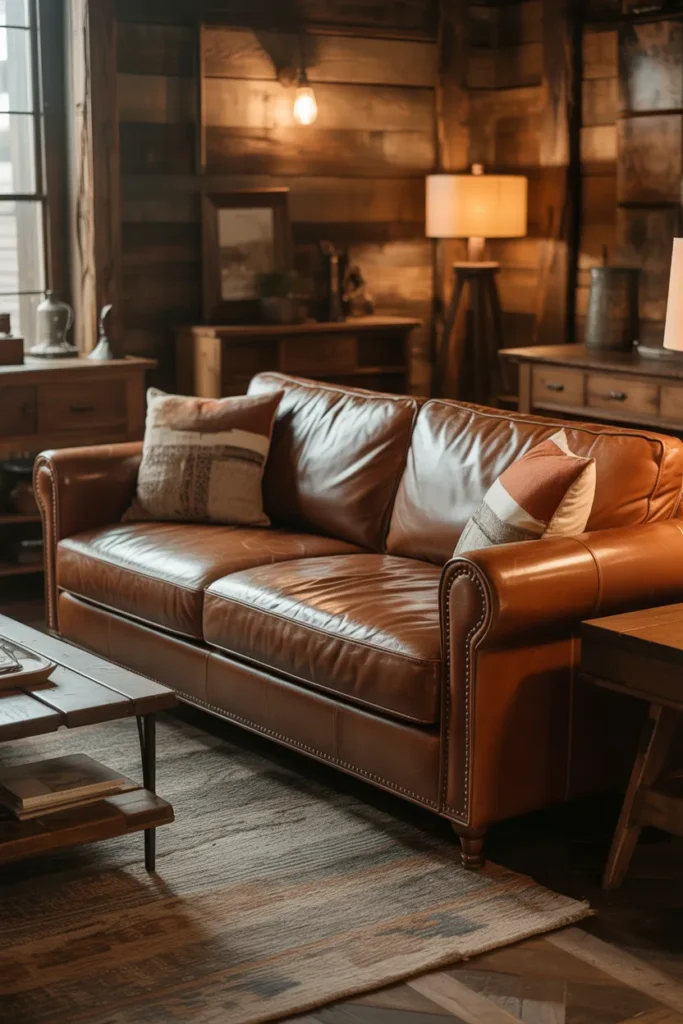 Rustic Leather Sofas for Timeless Style