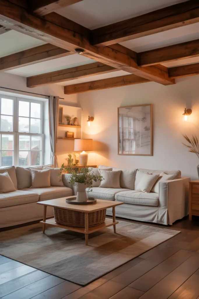 Rustic Wooden Beams on the Ceiling