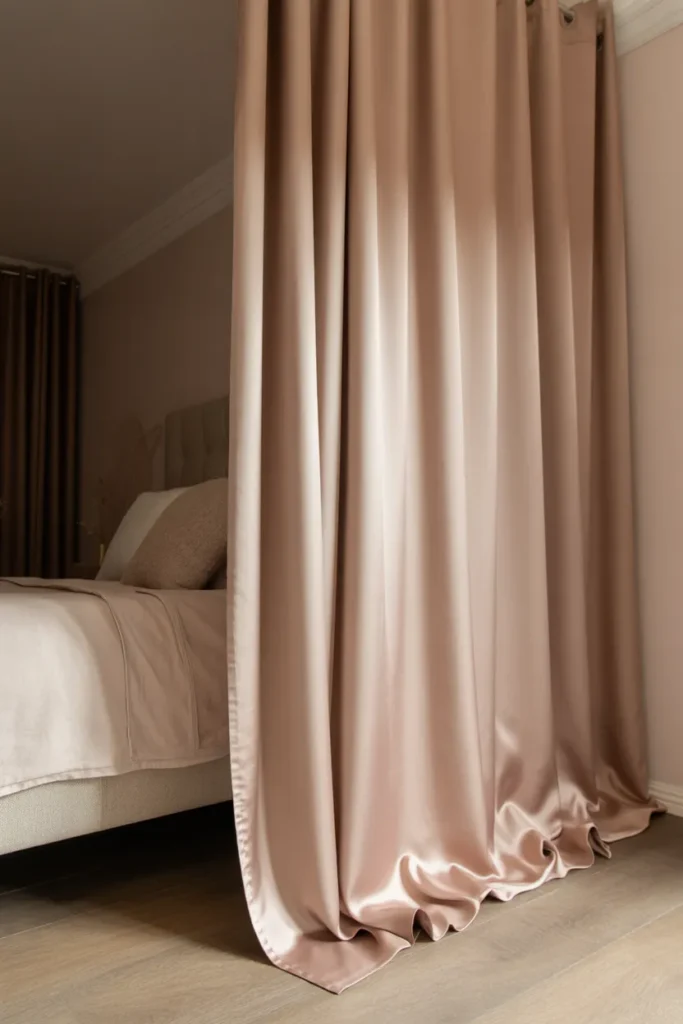 Satin Curtain Panels