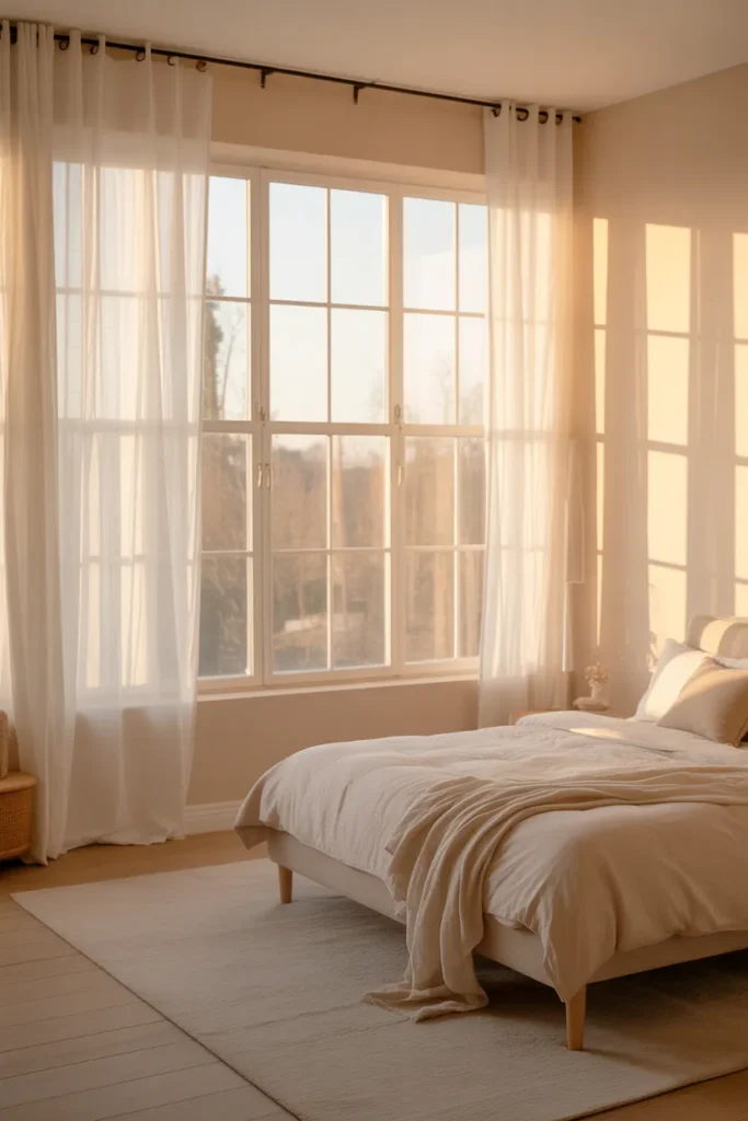 Sheer White Curtains