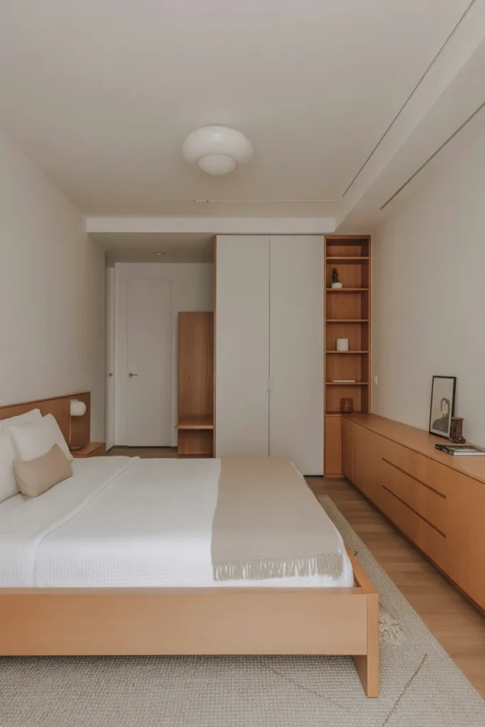 Small Bedroom with Open Floor Space Design