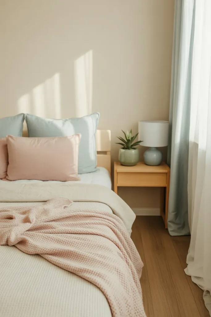  Small Bedroom with Soft Pastel Accents