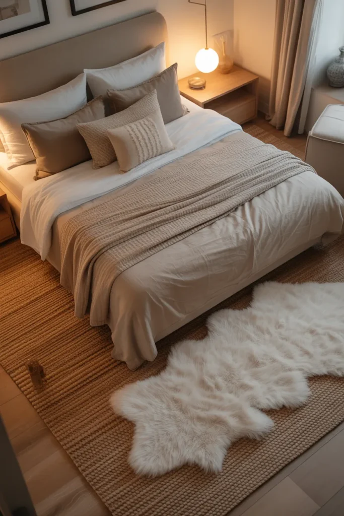 Soft Area Rug Layering