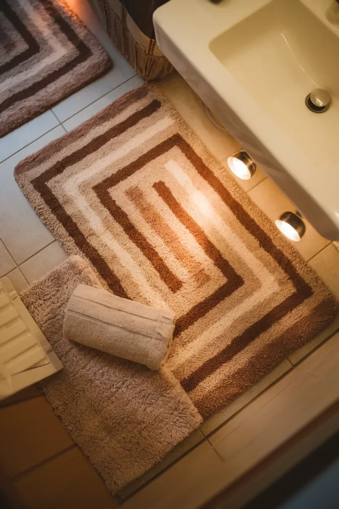  Soft Bath Rug Layering