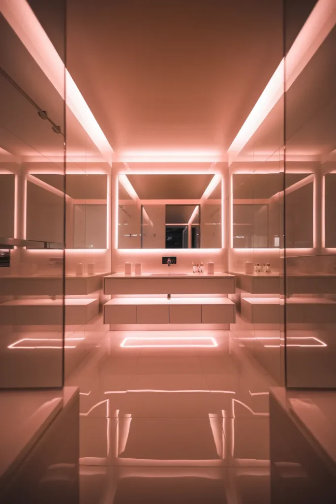 Soft Pink LED Glow