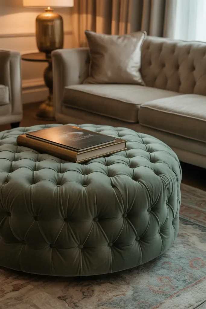 Tufted Ottoman Accent
