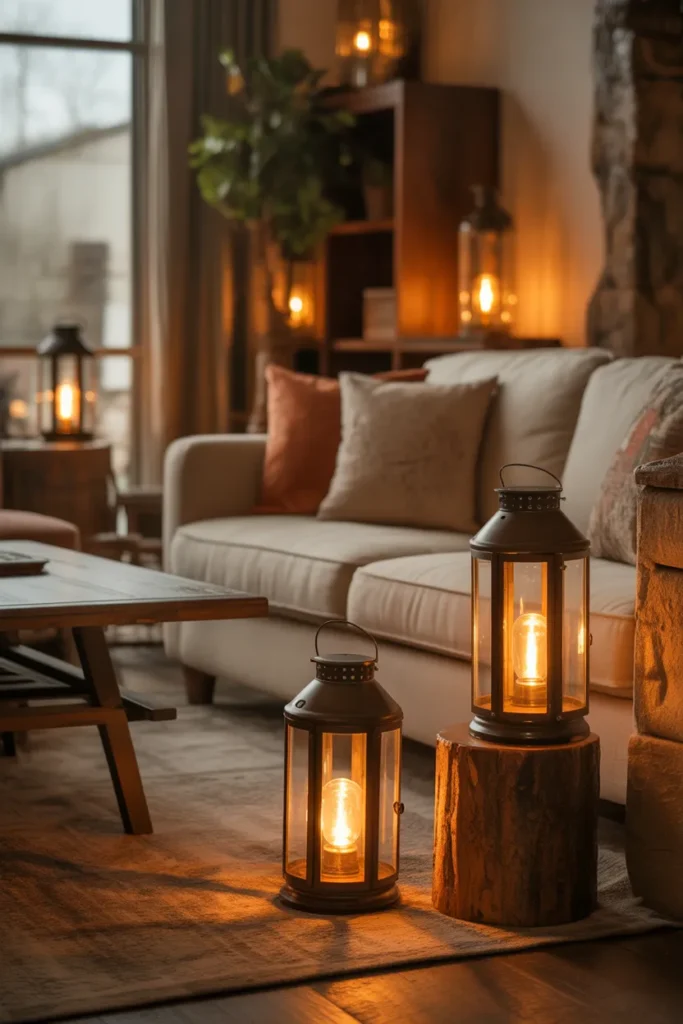 Vintage Lantern Lighting for Rustic Glow