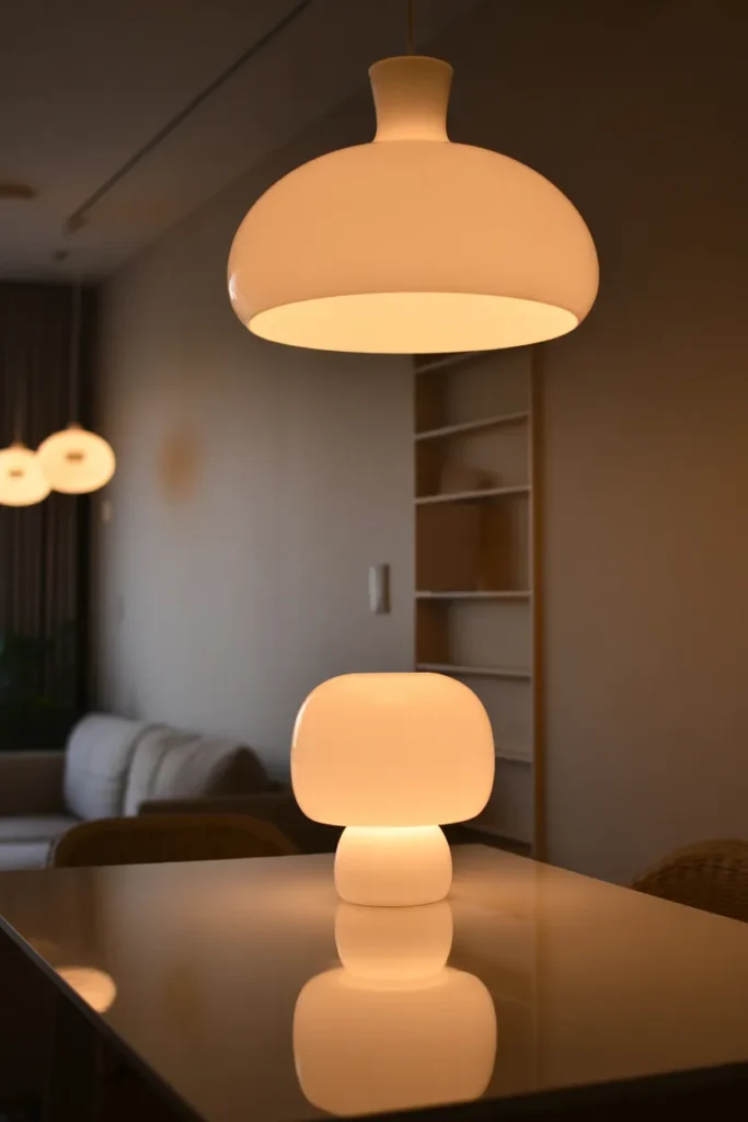 White Layered Lighting