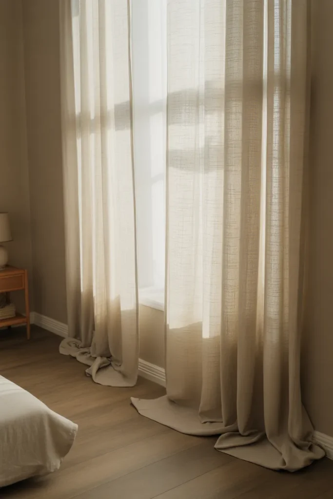White Linen Curtains
