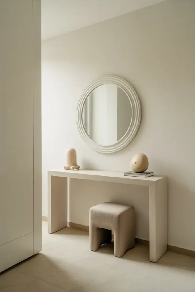 White Minimal Entryway