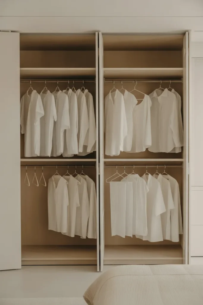 White Open Wardrobe
