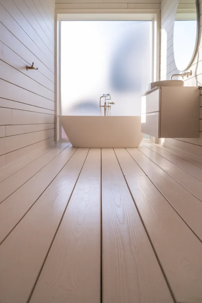 Whitewashed Oak Planks