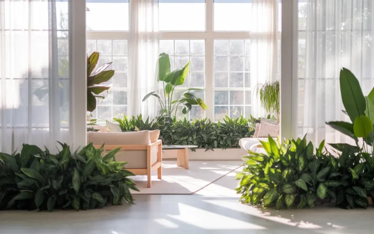 living room plants decor
