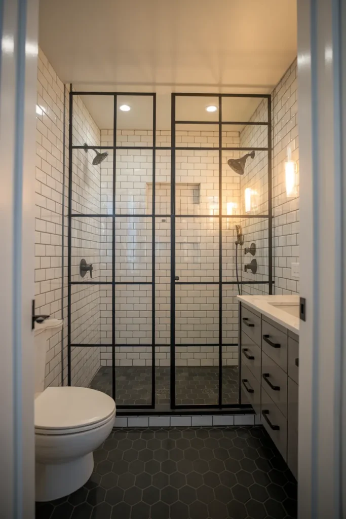 Black Frame Shower