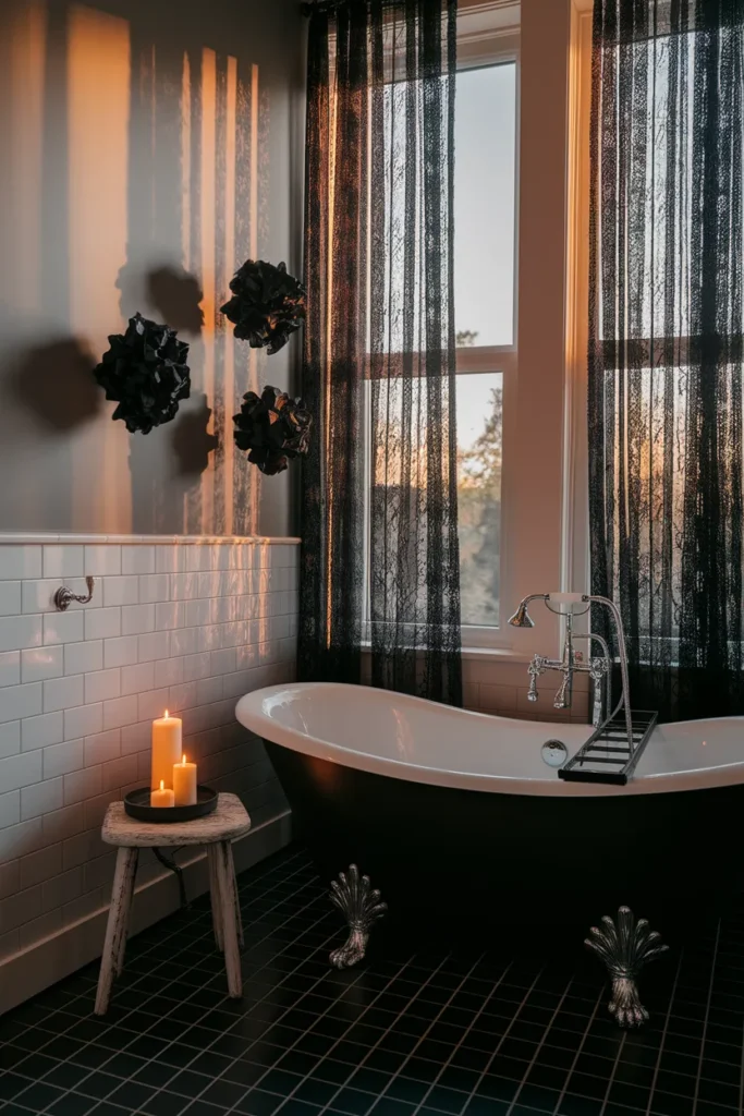 Black Lace Curtains