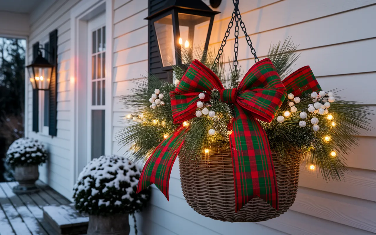 Christmas Hanging Basket Ideas