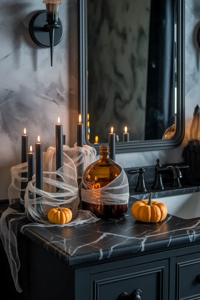 Cobweb Candle Cluster