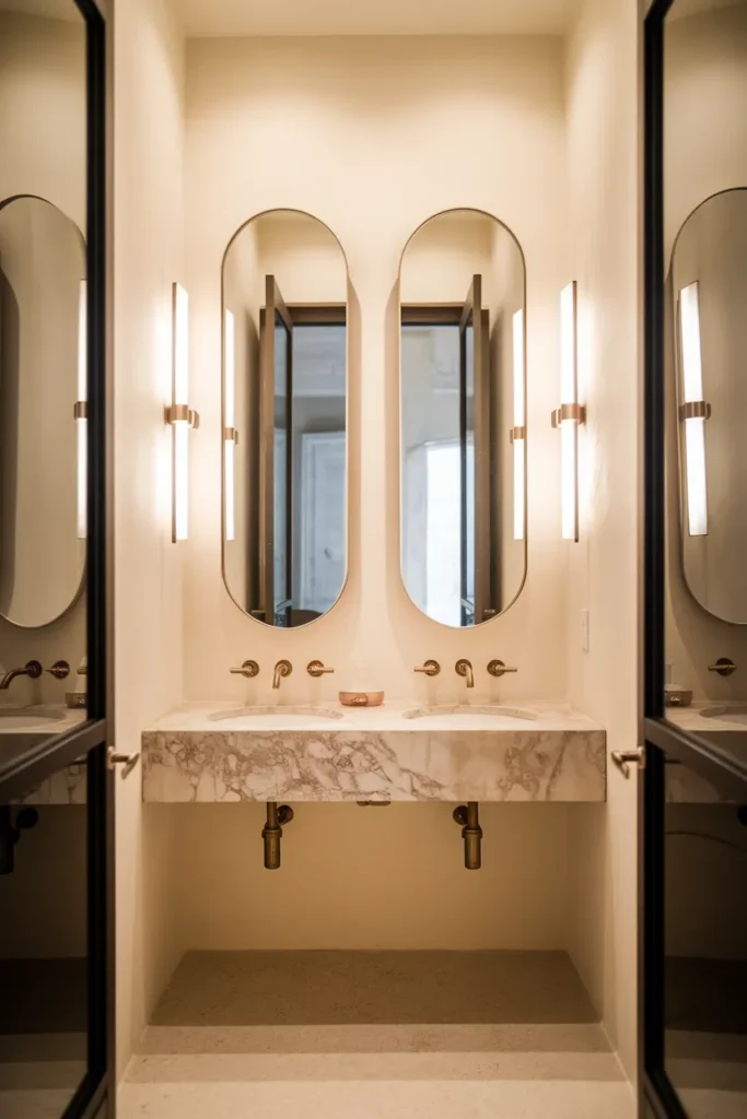 Compact Double Mirrors
