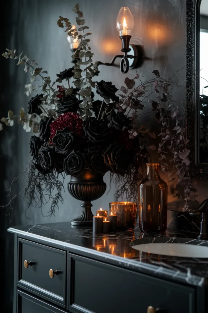 Dark Floral Arrangements
