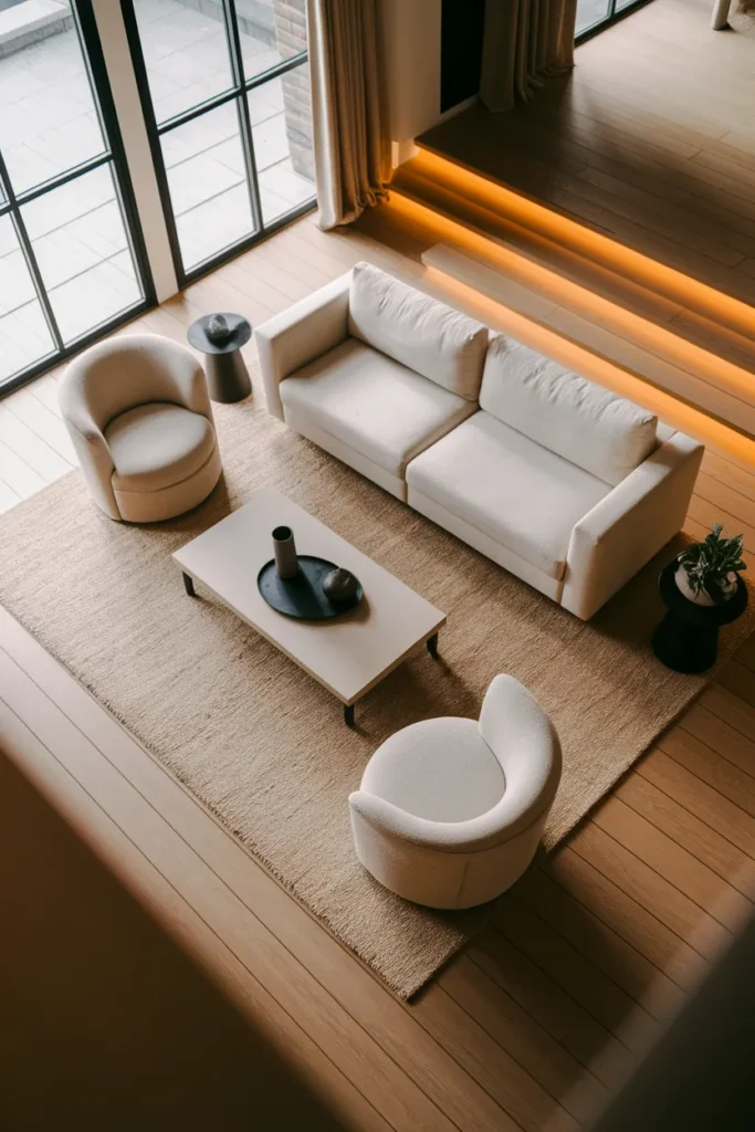 Floating Sofa Layout