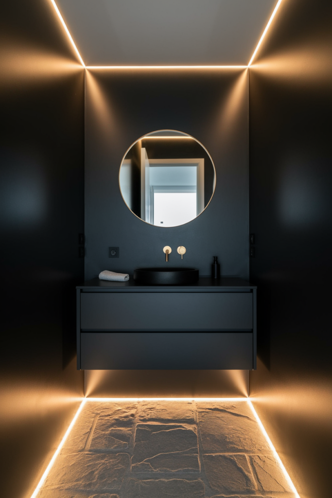 Matte Black Vanity